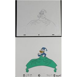 Original Drawing Cel Get Up Animation Donald Duck