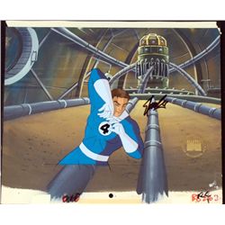 Fantastic 4 Orig Cel Animation Background Signed Stan L