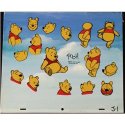 Orig Excellent Background Winnie the Pooh Cel Animation