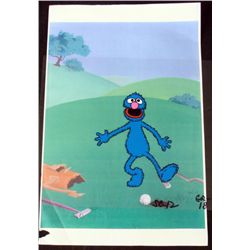 Golfer Grover Animation Sesame Street Original Cel