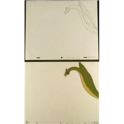 Herculoids Original Feeding Time Animation Cel Drawing