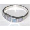 Image 1 : STERLING SILVER AUSTRALIAN 4 TOTAL OPAL RING STAMPED *.925* BEAUTIFUL NEW CONDITION!!
