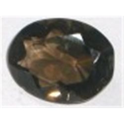15.50 CARAT *HUGE* SMOKY TOPAZ *OVAL CUT/POLISHED & FACETED*!! GEMSTONE CAME OUT OF SAFE!!