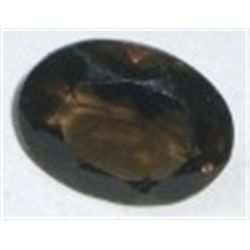 13.85 CARAT *HUGE* SMOKY TOPAZ *OVAL CUT/POLISHED & FACETED*!! GEMSTONE CAME OUT OF SAFE!!