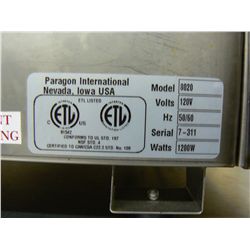Paragon Int'l Hotdog Steamer(NSF)