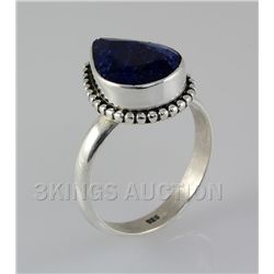 SAPPHIRE CORRUNDUM 21.15CTW SILVER RING