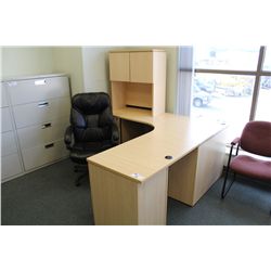 CONTENTS OF MAIN UPSTAIRS SPACE INCLUDING: 3 DESK