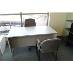 SALES DESK, BOOK SHELF, 2 RECEPTION TABLES,