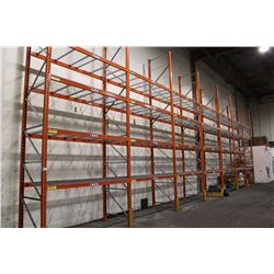 7 BAYS OF 20FT INDUSTRIAL PALLET RACKING