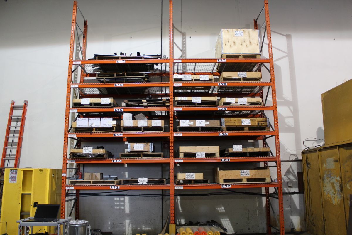 20ft Racking 2 BAYS OF 20FT INDUSTRIAL PALLET RACKING
