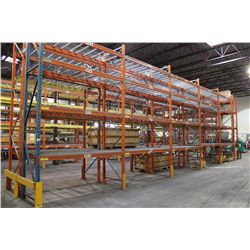 5 BAYS OF 18FT INDUSTRIAL PALLET RACKING