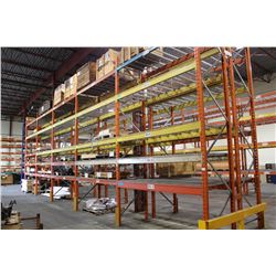5 BAYS OF 18FT INDUSTRIAL PALLET RACKING