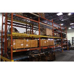 4 BAYS OF 18FT INDUSTRIAL PALLET RACKING