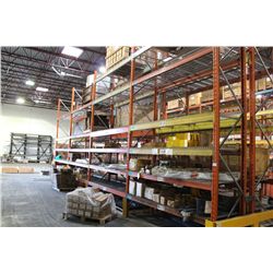 4 BAYS OF 18FT INDUSTRIAL PALLET RACKING