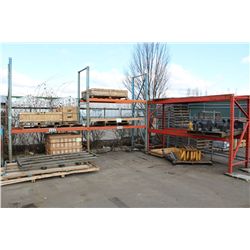INDUSTRIAL PALLET RACKING LOCATED IN THE YARD