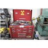 Image 1 : RED TOOL BOX AND CONTENTS OF TOOLS