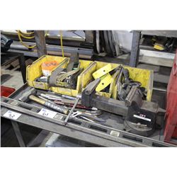 CONTENTS OF METAL WORK TABLE