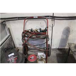 TORCH CART, HOSE AND ASSORTED GAUGES
