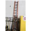 Image 1 : 12FT EXTENTION LADDER AND 6FT WOODEN LADDER