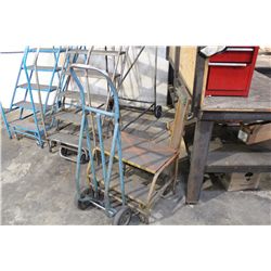 2FT METAL MOBILE SHOP STAIRS, 2 WHEEL DOLLIE AND