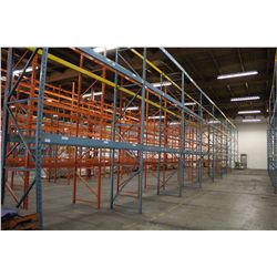 9 SECTIONS OF BLUE PALLET RACKING