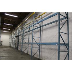 7 SECTIONS OF BLUE PALLET RACKING