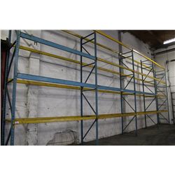 4 SECTIONS OF BLUE PALLET RACKING