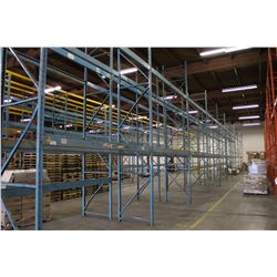10 SECTIONS OF BLUE PALLET RACKING