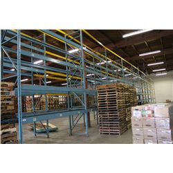 10 SECTIONS OF BLUE PALLET RACKING