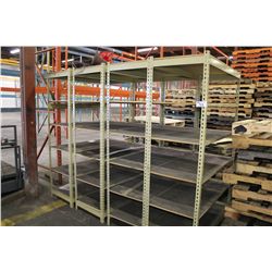 4 SECTIONS OF STOCK SHELVING