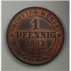 Image 1 : GERMANY-SAXONY 1863 1 PFENNIG CHOICE BU