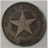 Image 1 : CUBA 1920 40 CENTAVOS XF KEY DATE