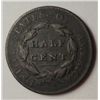 Image 2 : 1811 HALF CENT RARE 4 STAR DIE BREAK KEY DATE VF+ DETAILS