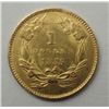 Image 2 : 1855 TYPE 2 $1 GOLD CHOICE BU WITH MINOR RIM FLATTENING