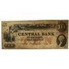 Image 1 : 1833  $10 bearer note CENTRAL BANK of ALABAMA fine est $90-$100