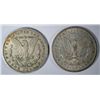 Image 2 : ( 2 ) NICE CIRCULATED MORGAN SILVER DOLLARS,  1879-P AND 1901-O