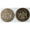 Image 2 : 1876-77  Seated Liberty quarter SOLID LIBERTY F/VF  est $55-$60