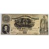 Image 1 : 1861 $10 Confederate States of America bearer note VF/XF est $100-$120