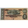 Image 1 : 1864 $10 Confederate States of America bearer note XF est $50-$55