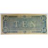Image 2 : 1864 $10 Confederate States of America bearer note XF est $50-$55