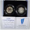 Image 1 : 1998   Great Britain Sterling silver proof PIEDFORT 50 pence coin with COA