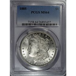 1885 Morgan $ PCGS64  est $80-$85