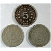 Image 2 : 1872 -73 & 82 good-  Shield nickels  est $75-$85