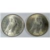 Image 2 : 1923-P AND 1925-P  PEACE SILVER DOLLARS BOTH VF CONDITION