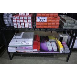 SHELF OF ASSORTED SPA PRODUCTS