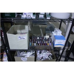 SHELF OF ASSORTED SPA PRODUCTS