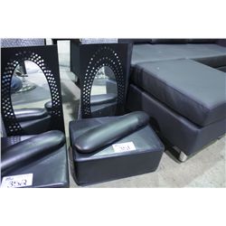 SALON BOOSTER SEAT, TRAY, ARMS AND HAND PAD