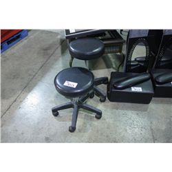 TWO ESTITICIAN STOOLS