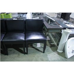 BLACK SALON RECEPTION CHAIR