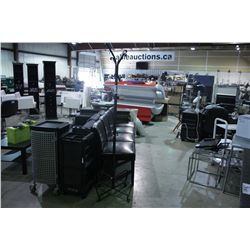 BROWN METAL COAT RACK